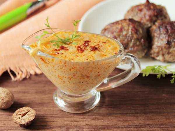 ხახვის სოუსი კატლეტისთვის