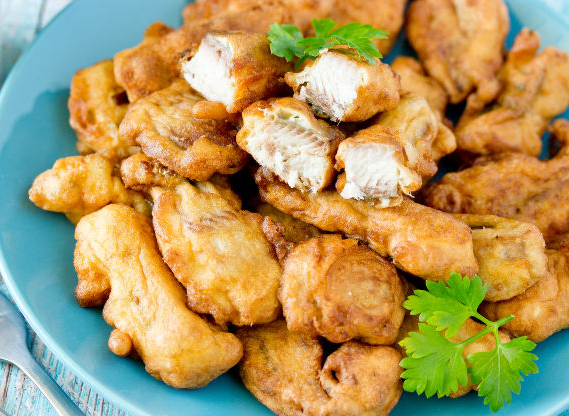 ქაშაყი კლიარში (ფრიტიურში)