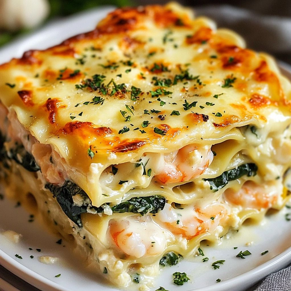 ნაღების ზღვის პროდუქტების ლაზანია